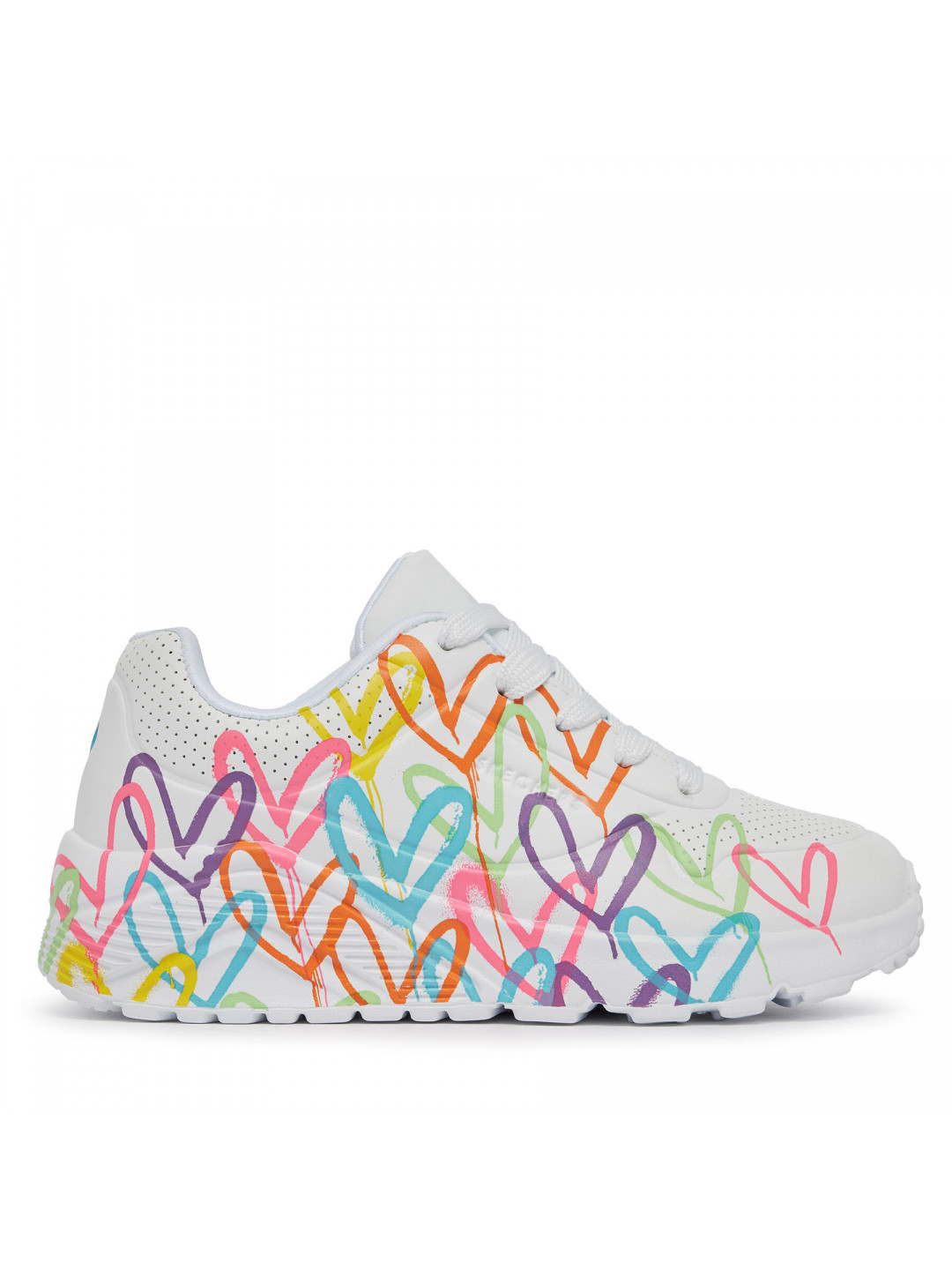 Sneakersy Skechers Uno Lite Spread The Love 314064L WML Bílá